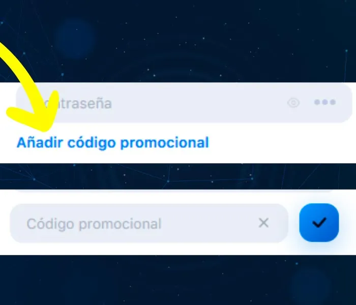 El proceso de registro de la aplicación 1win es el paso 7