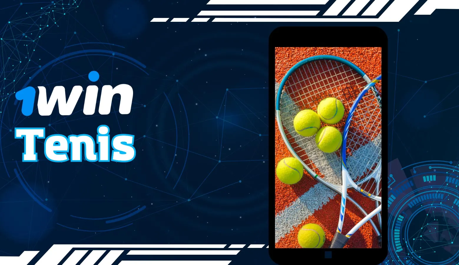 Sección de tenis en la aplicación 1win