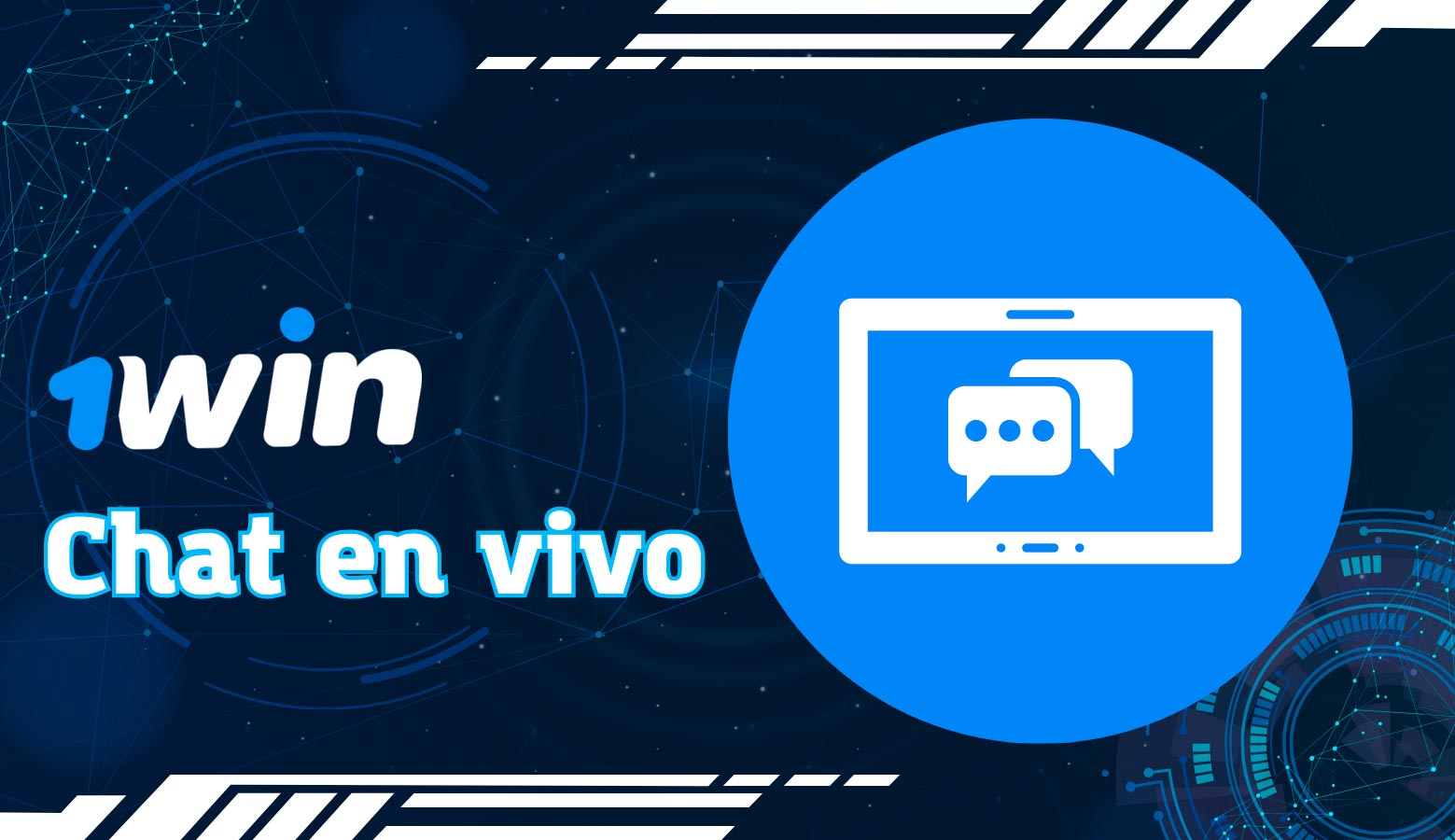 El chat en vivo está disponible las 24 horas del día 1win