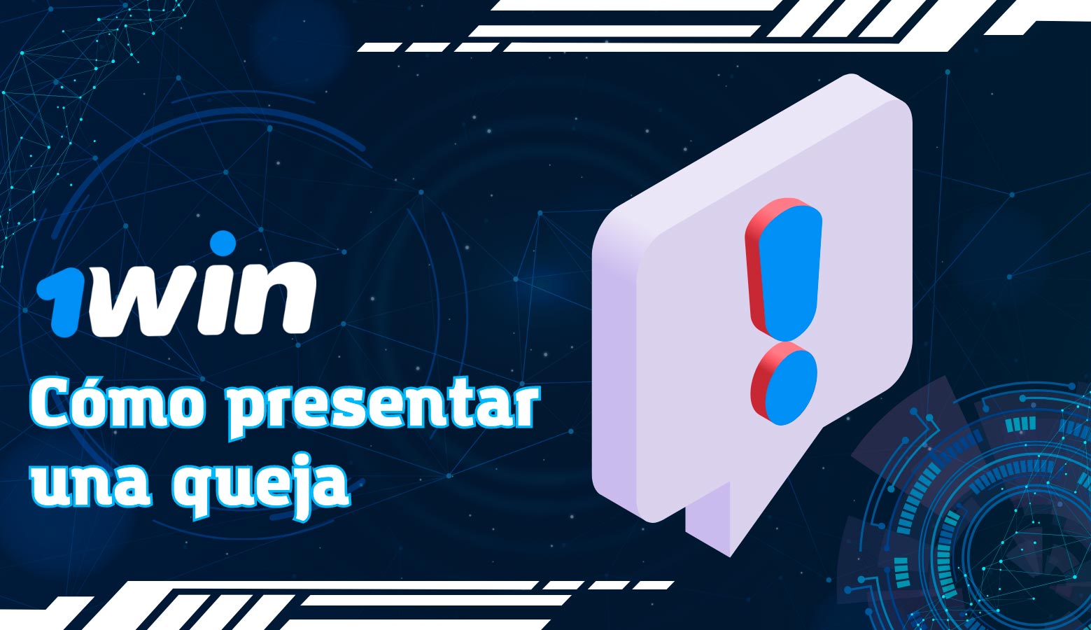 presentar una queja sobre 1win o cualquier otro asunto
