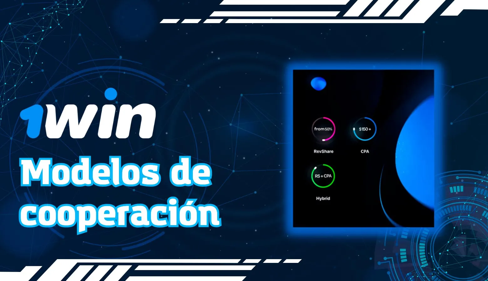 El programa de socios 1win ofrece tres modelos de cooperación