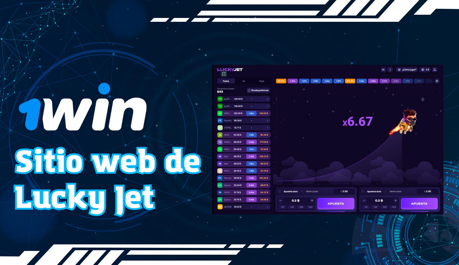 Juega Lucky Jet 1 Win