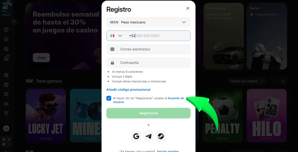 confirmar las normas generales